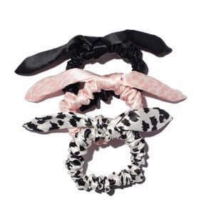 NIB set of 3 silk bunny scrunchies Slip brand